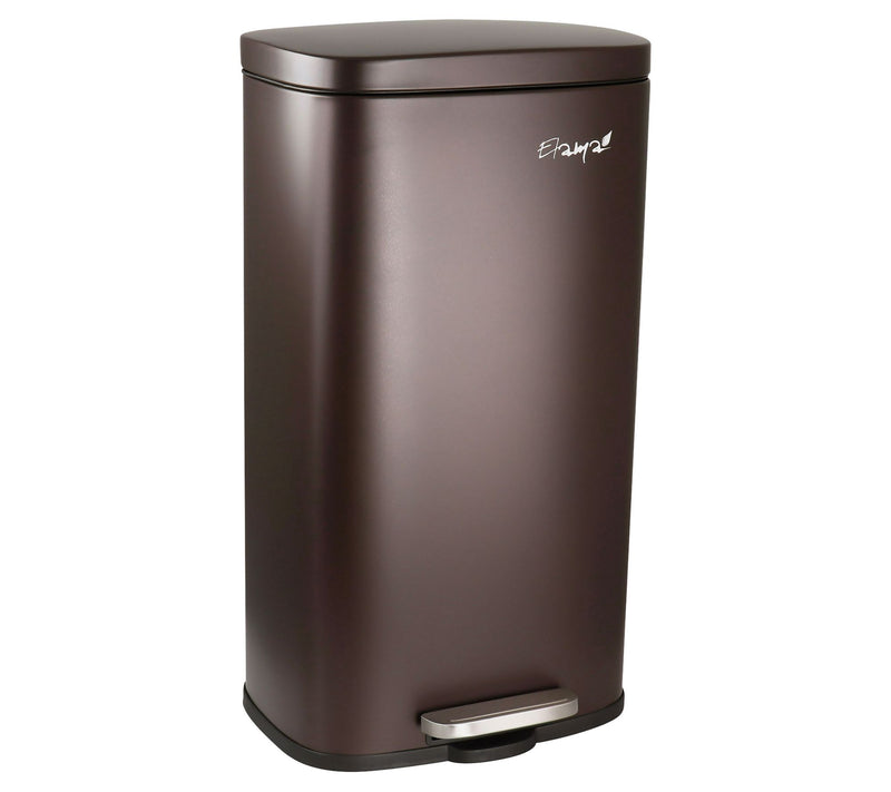 Elama 3 Piece 30 Liter and 5 Liter Step Trash Can Set — View 4