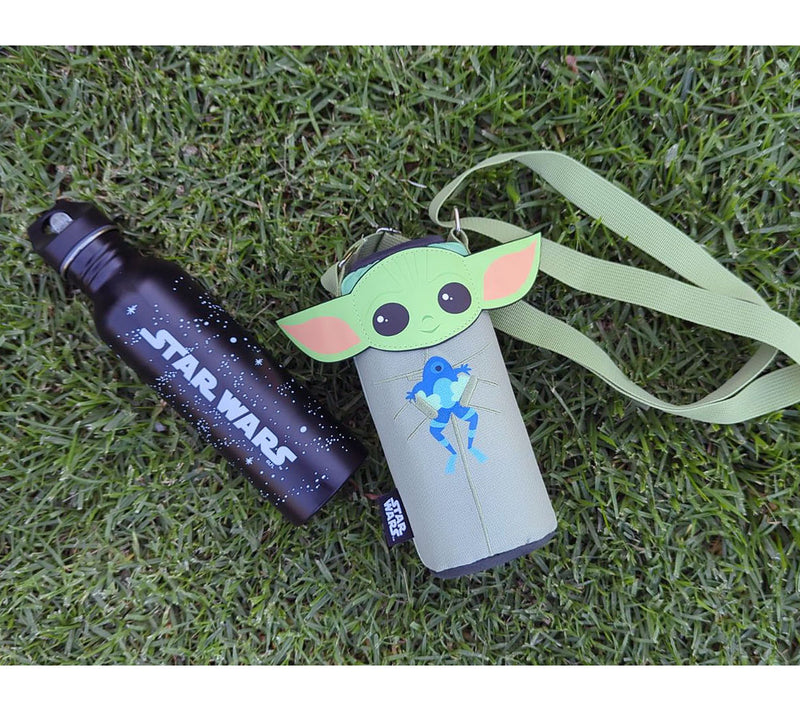 Mandalorian The Child Star Wars Bottle Cooler Tote with Bottle — View 7