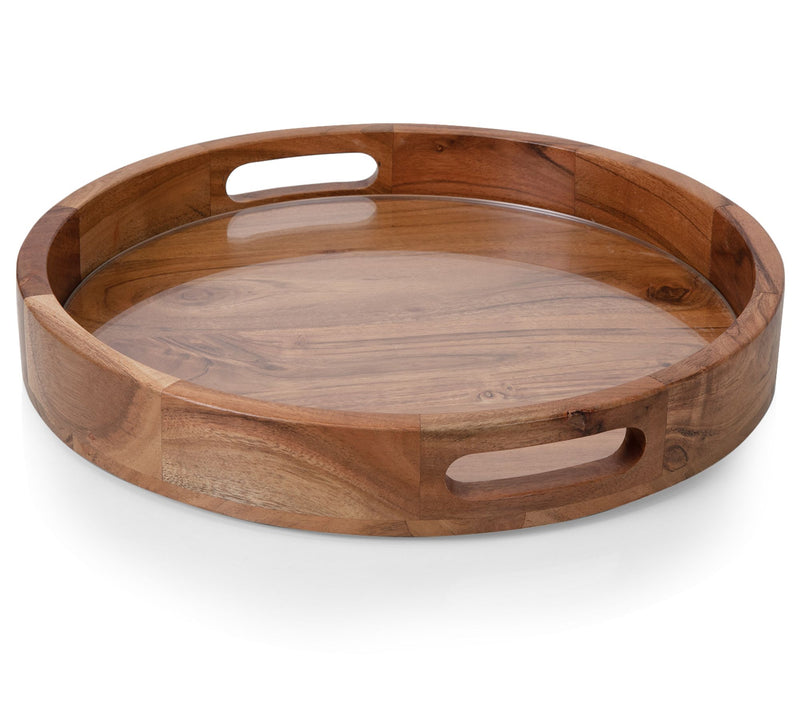 Toscana Barista Serving Charcuterie Tray with Glass Insert — View 3