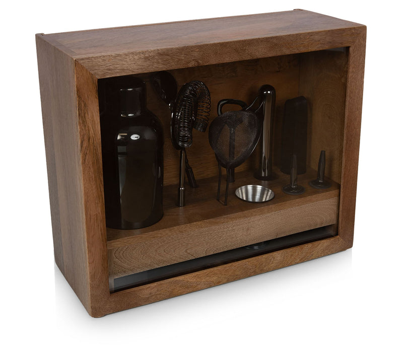 Legacy Old Fashioned Mango Wood Bar Set — View 5
