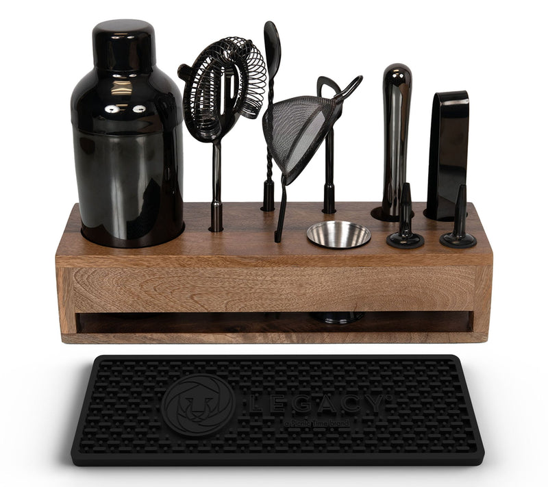 Legacy Old Fashioned Mango Wood Bar Set — Main view