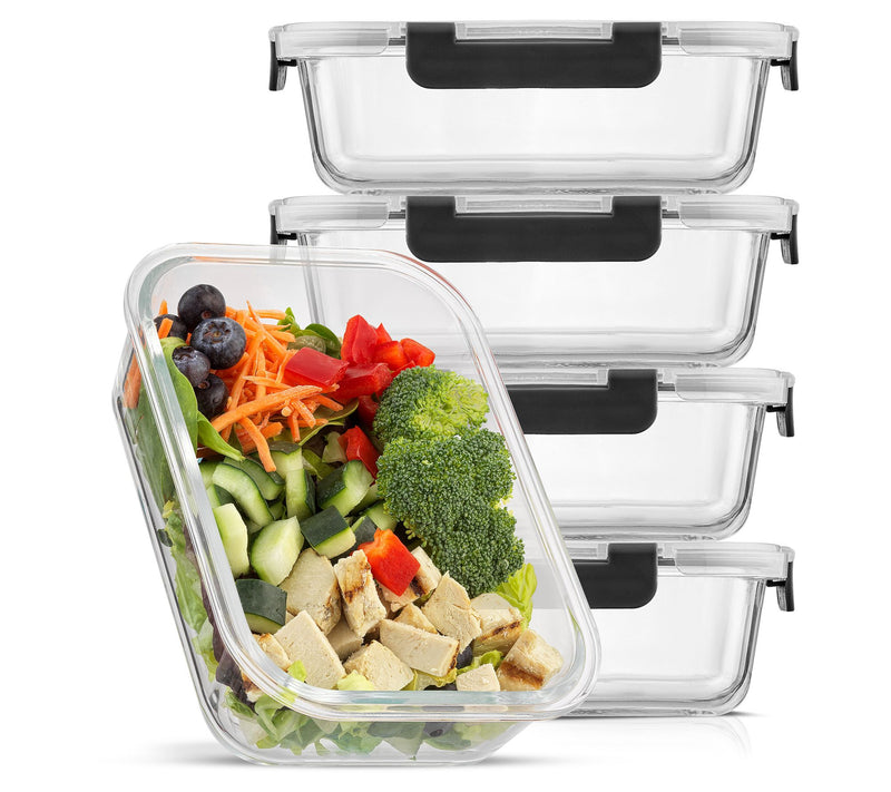 JoyJolt Food Prep Storage Containers - Set of 5 — View 3