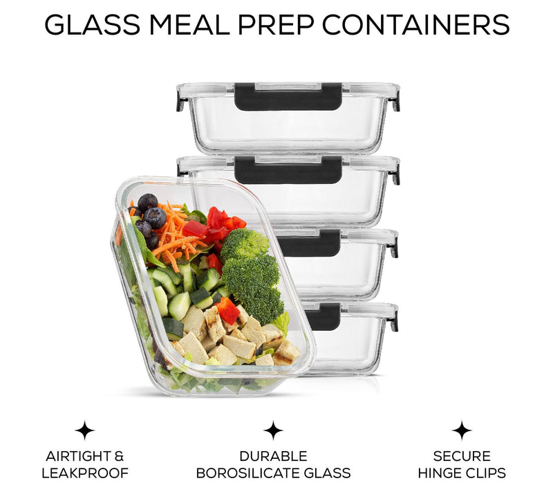 JoyJolt Food Prep Storage Containers - Set of 5 — View 7