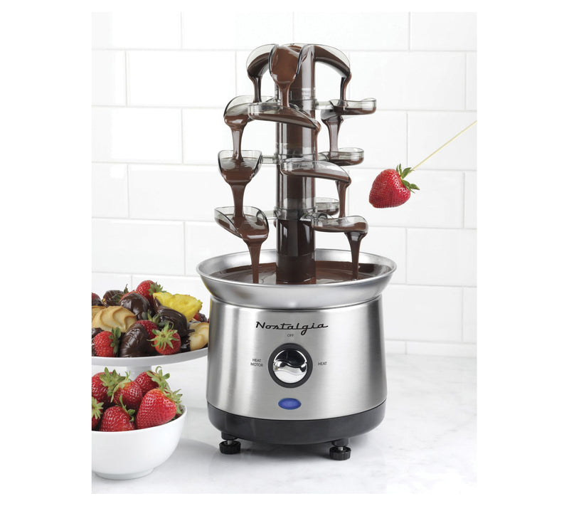 Nostalgia 2-Pound Stainless Steel Cascading Fon due Fountain — View 4
