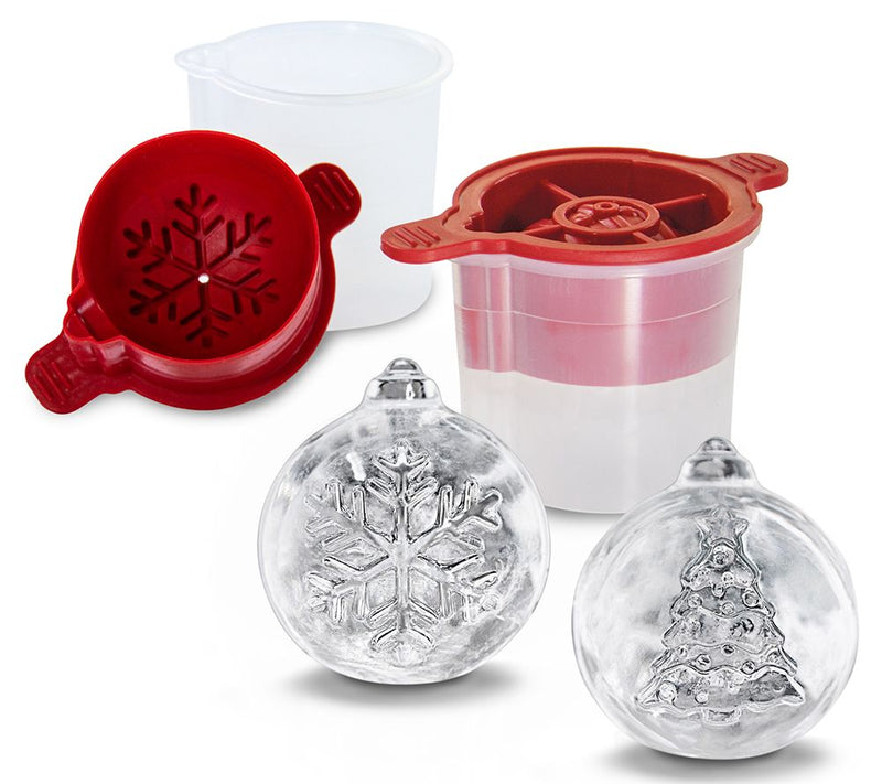 Tovolo 8 Piece Holiday Tree and SnowflakeCraft Ice Molds — Main view