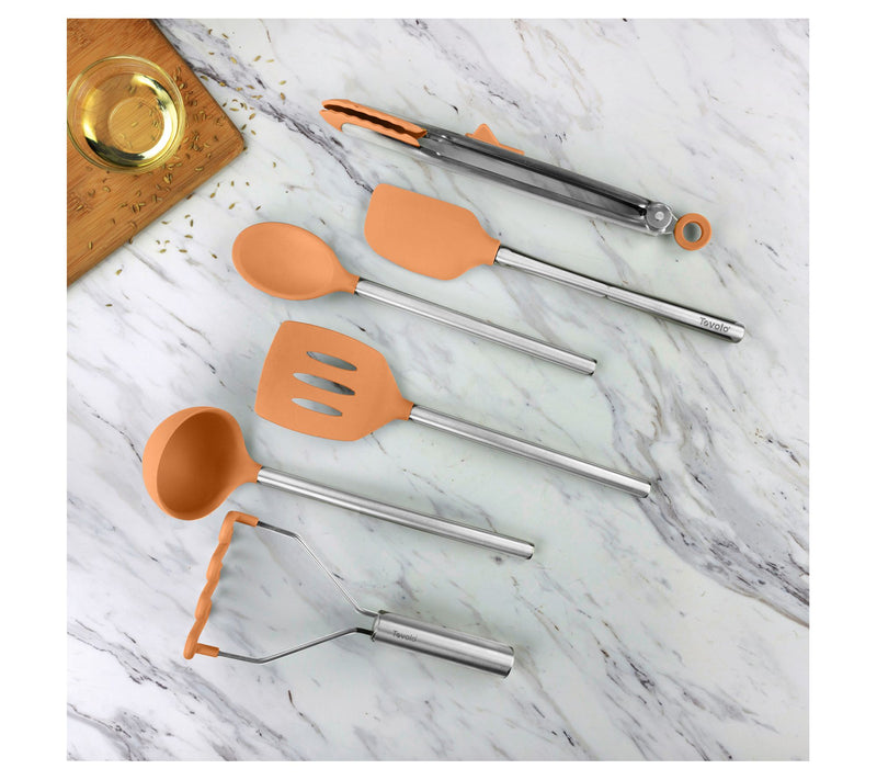 Tovolo Set of 6 Silicone Kitchen Utensils w/SS Handles — View 2
