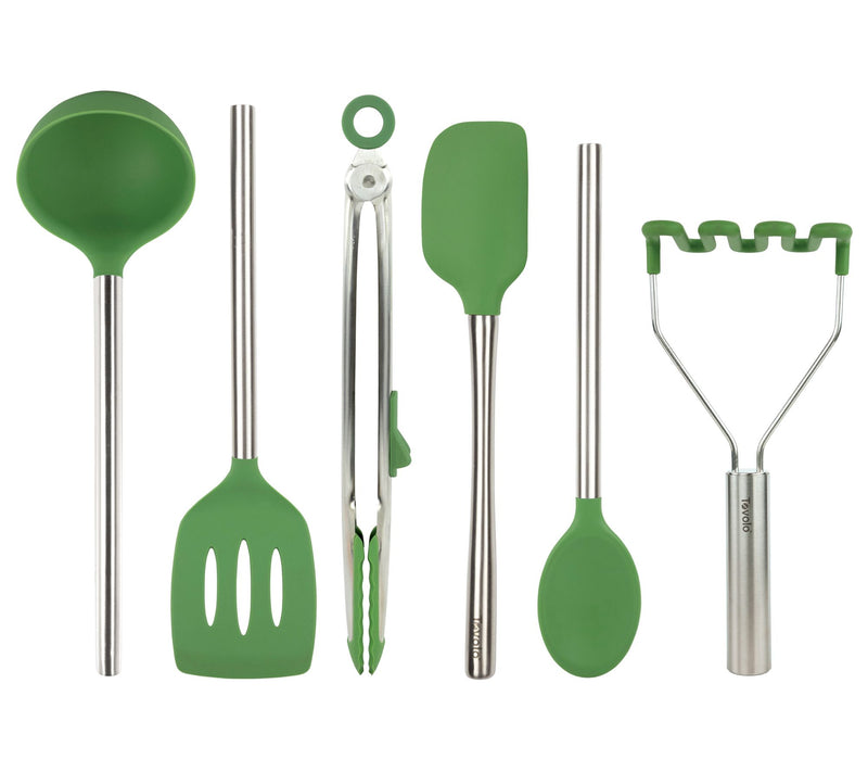 Tovolo Set of 6 Silicone Kitchen Utensils w/SS Handles — View 20