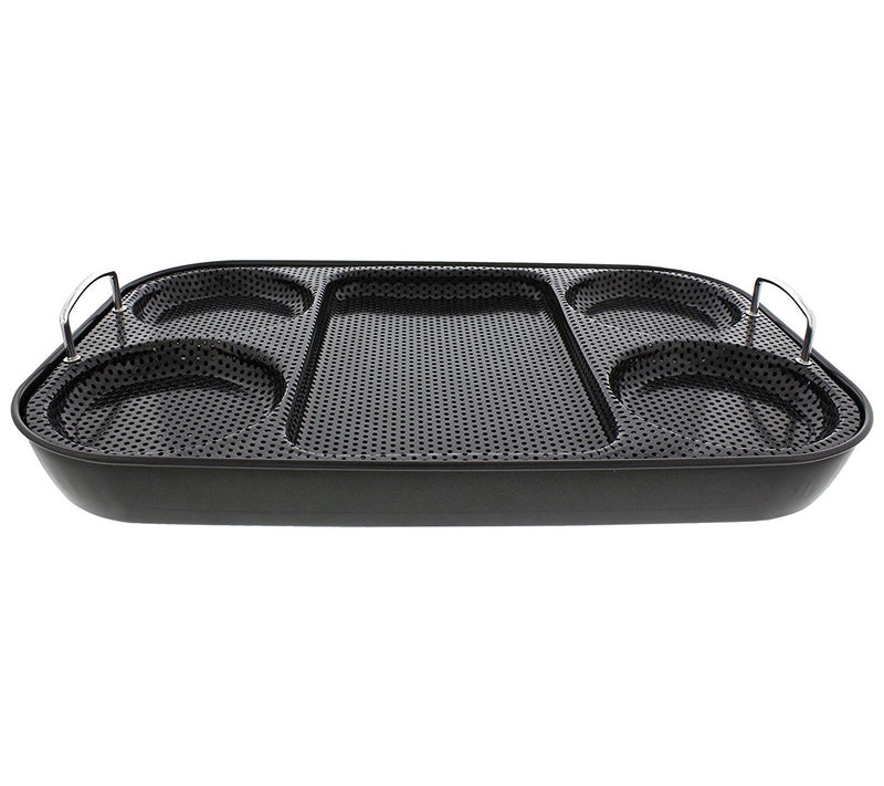 Yukon Glory Pre mium BBQ Servin g Tray Basket, Serve Hot Dogs, — View 7