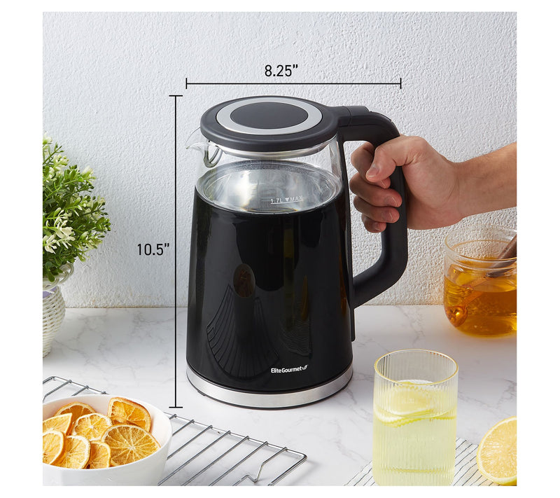 Elite Gourmet 1.7L Double Wall Cool Touch Electric Tea Kettle — View 8
