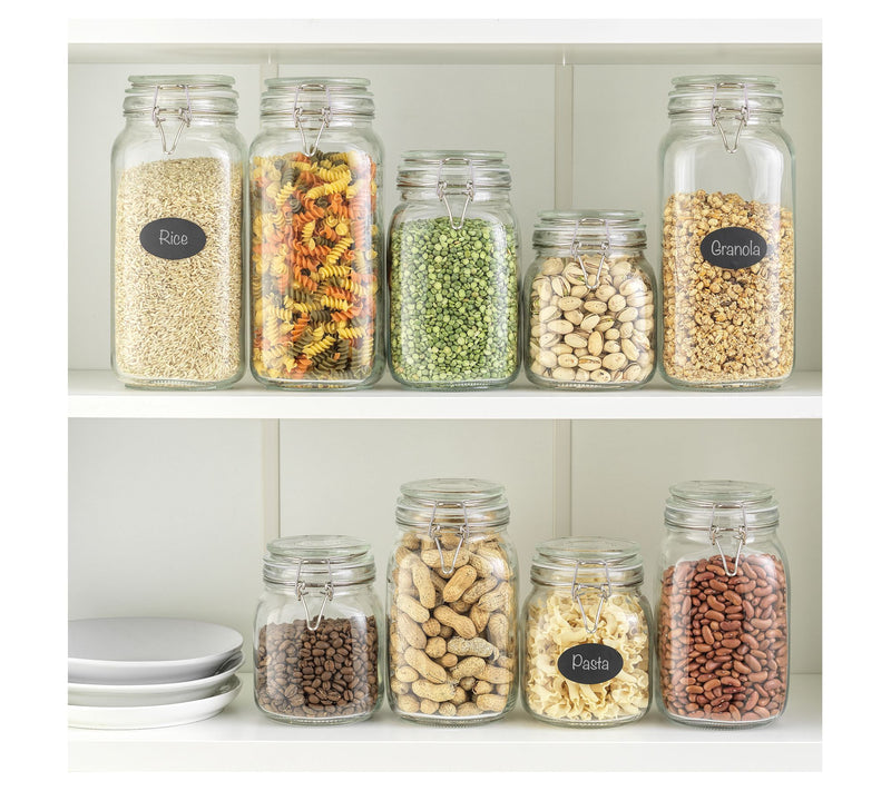 JoyJolt Glass Jars Storage Canister with Lids -78 oz — View 8