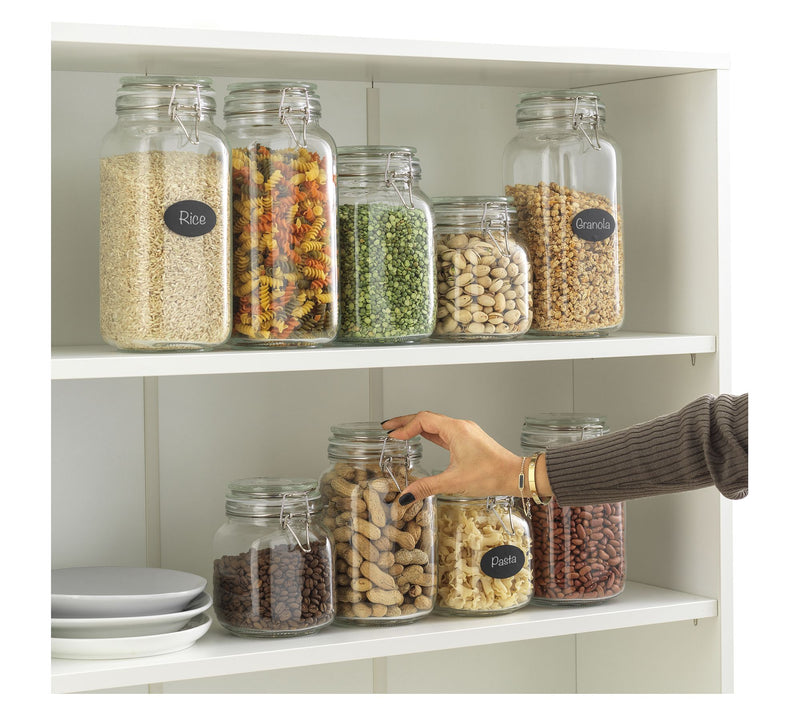 JoyJolt Glass Jars Storage Canister with Lids -32 oz — View 6