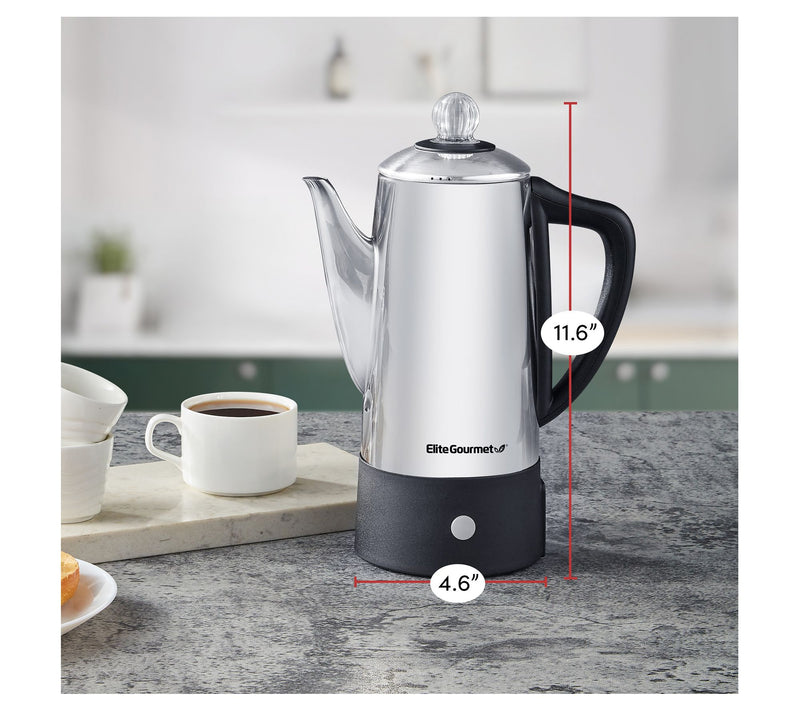 Elite Gourmet Electric 6-Cup Coffee Percolator — View 7