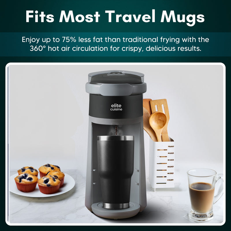 Elite Gourmet Rapid Brew Technology 2in1 Capsule Coffee Maker — View 5