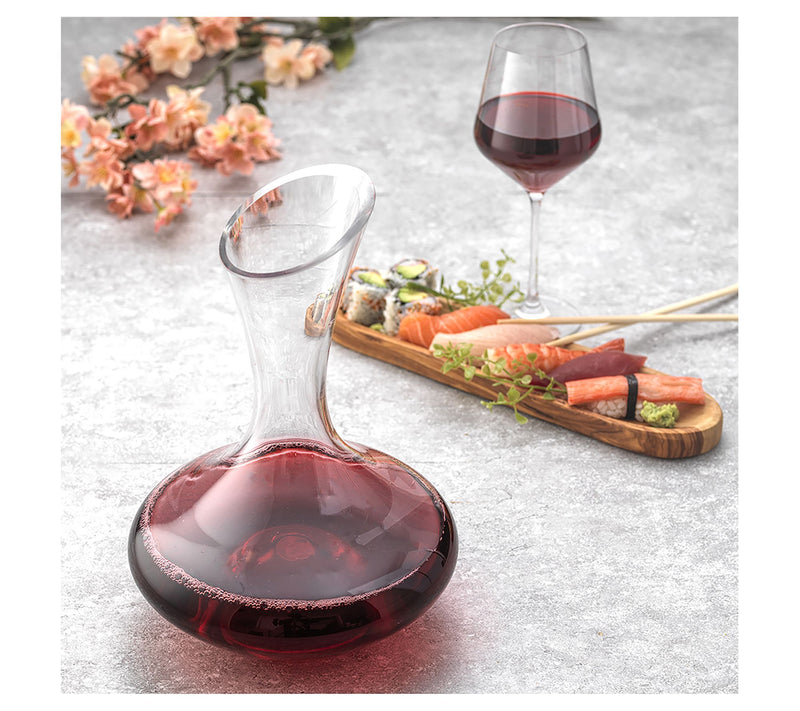 JoyJolt Lancia Crystal Wine Decanter - 40 oz — View 4