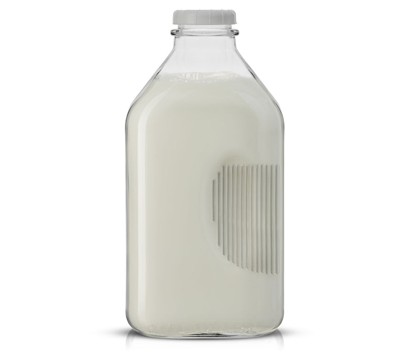 JoyJolt Glass Milk Bottle with Lid & Pourer - 64 oz - Set of — View 8
