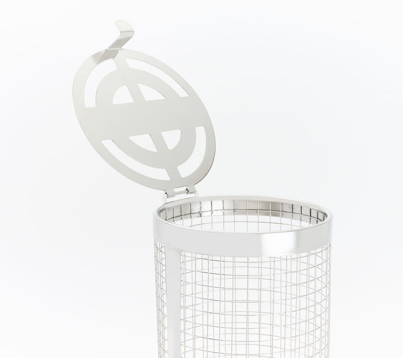Technique 2-Pc Small & Large S/S Mesh Rolling Grill Baskets — View 4
