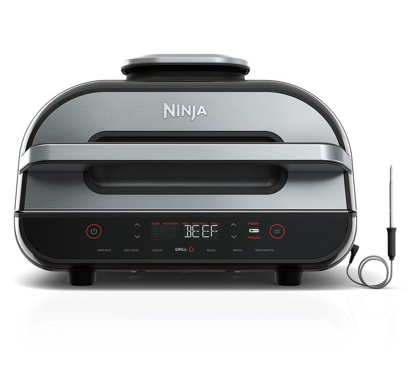 Ninja Foodi XL 6-in-1 Indoor G rill w/ 4-Quart Air Fryer Temp Probe — View 3
