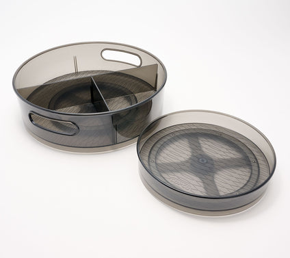 Copco 2-Piece 9" Low Wall & 12" High Wall Colored Body Turntables