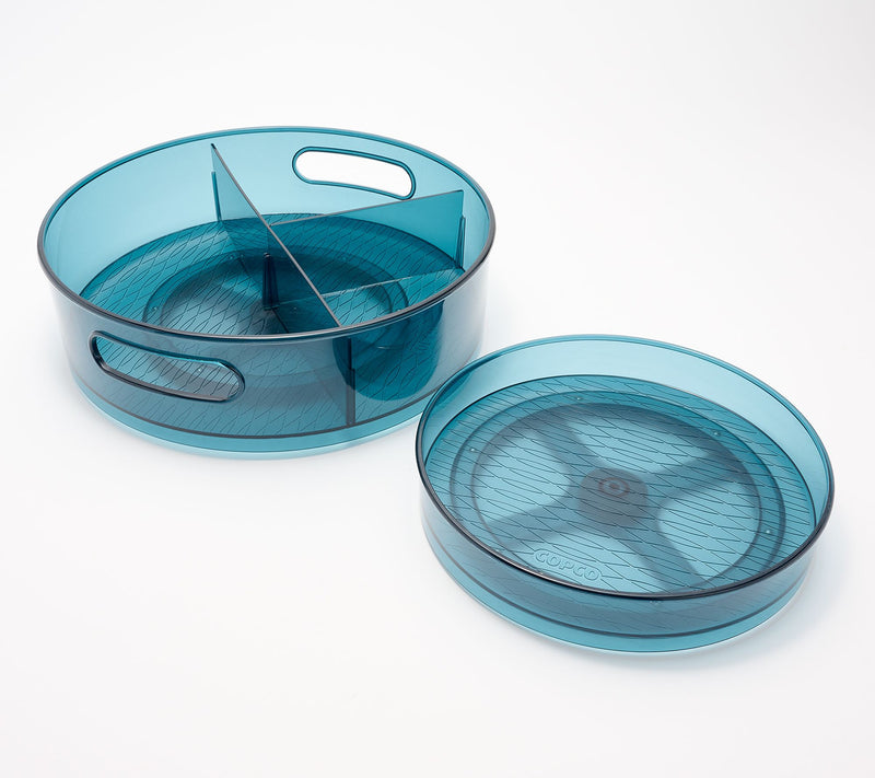 Copco 2-Piece 9" Low Wall & 12" High Wall Colored Body Turntables — View 10