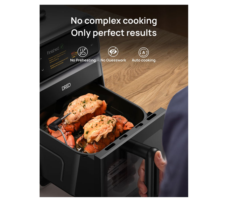 Dreo ChefMaker Combi Fryer, 6-qt Smart Air Fryer Oven — View 8