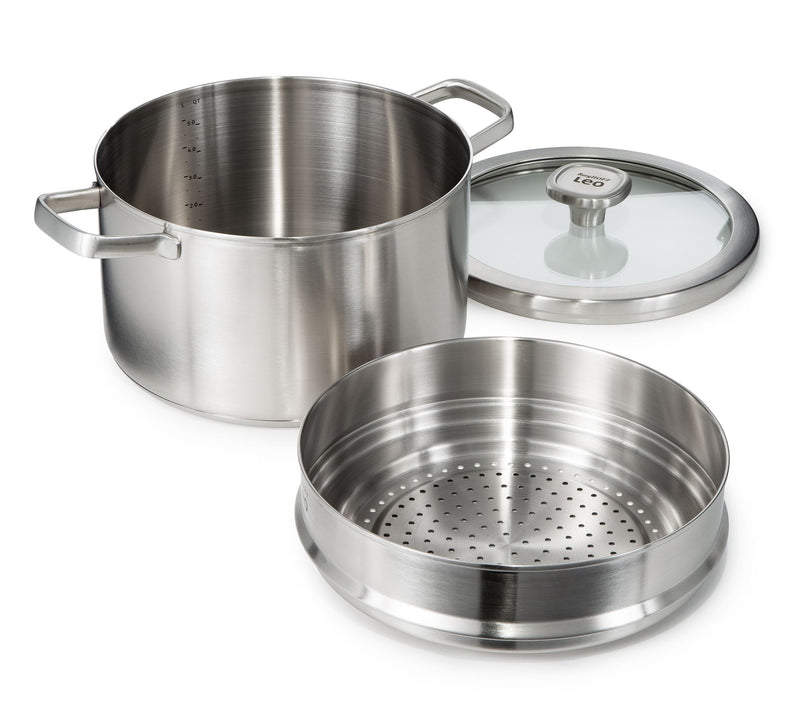 BergHOFF Graphite 3Pc 18/10 Stainless Steel Steamer Set — View 2