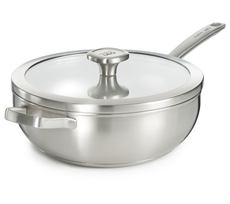 BergHOFF Graphite Recycled 18/10 Stainless Steel Wok, 5.2qt — View 3