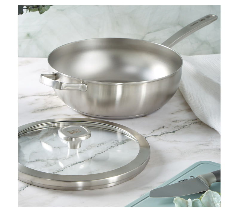 BergHOFF Graphite Recycled 18/10 Stainless Steel Wok, 5.2qt — View 4