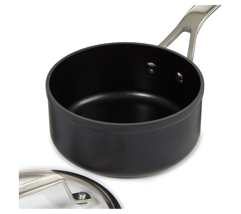 BergHOFF Essentials Hard Anodized Nonstick Saucepan with Lid — View 5