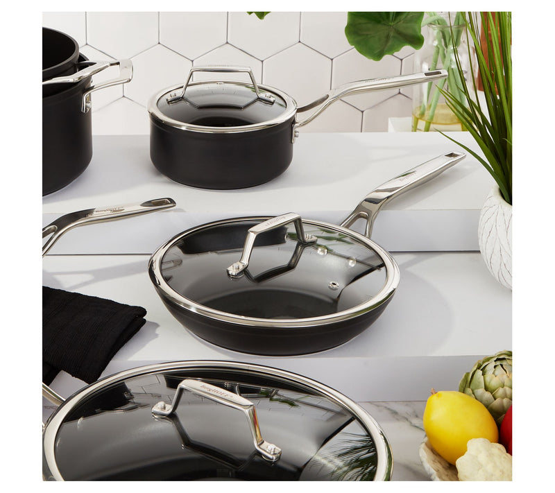 BergHOFF Essentials Hard Anodized Nonstick Saucepan with Lid — View 8