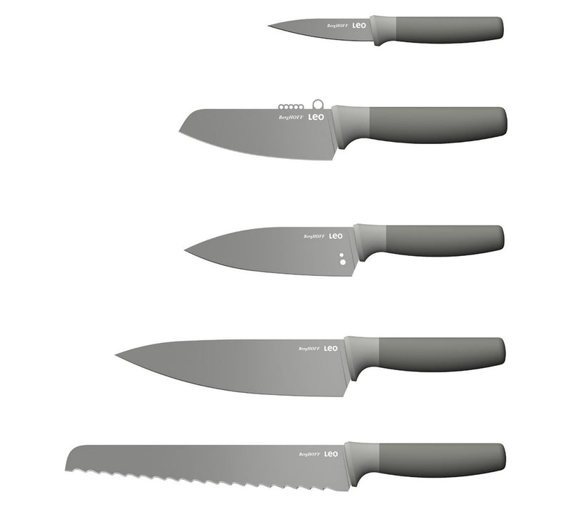 BergHOFF Balance 6Pc Non-stick Stainless SteelKnife Block Set — View 2