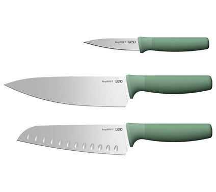 BergHOFF Forest Stainless Steel 3Pc Advanced Knife Set