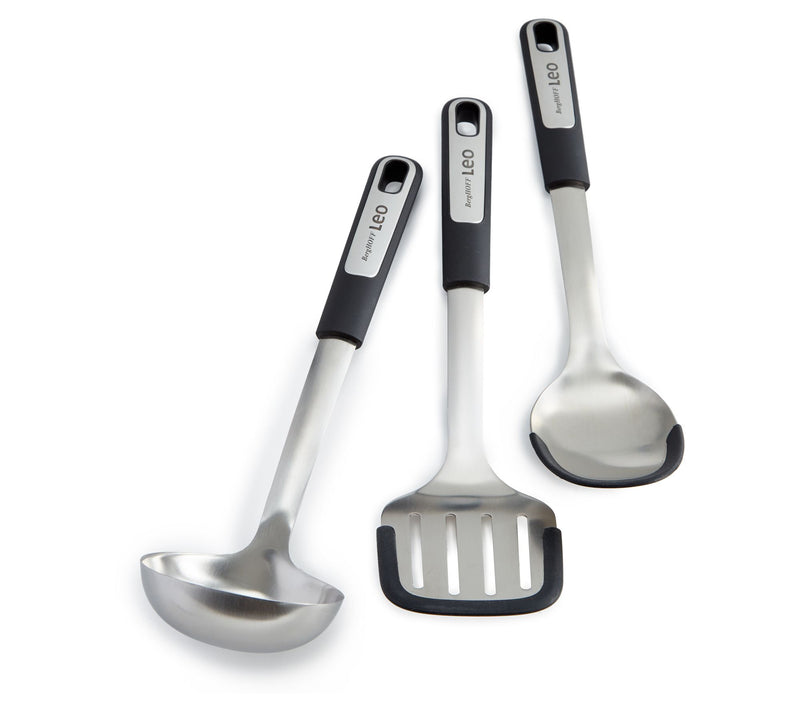 BergHOFF Graphite 3Pc SS Utensil Set with Cover, Recycled — View 5
