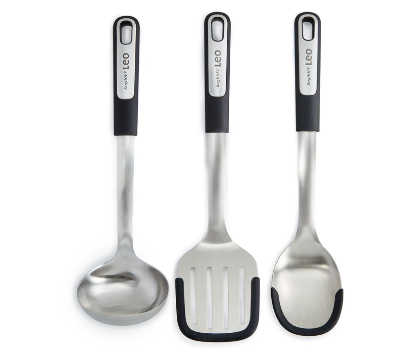 BergHOFF Graphite 3Pc SS Utensil Set with Cover, Recycled — Main view