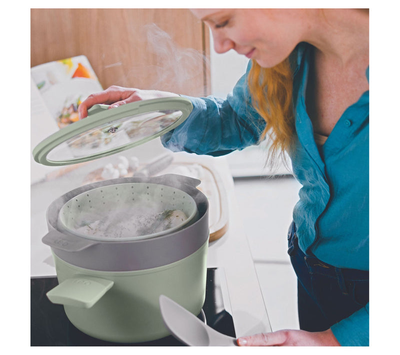BergHOFF Balance Steamer Basket & Strainer 10",Recycled — View 7