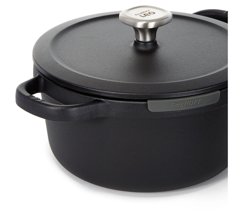 BergHOFF 6- Quart Graphite Enamel Cast Iron Covered Stock Pot — View 8