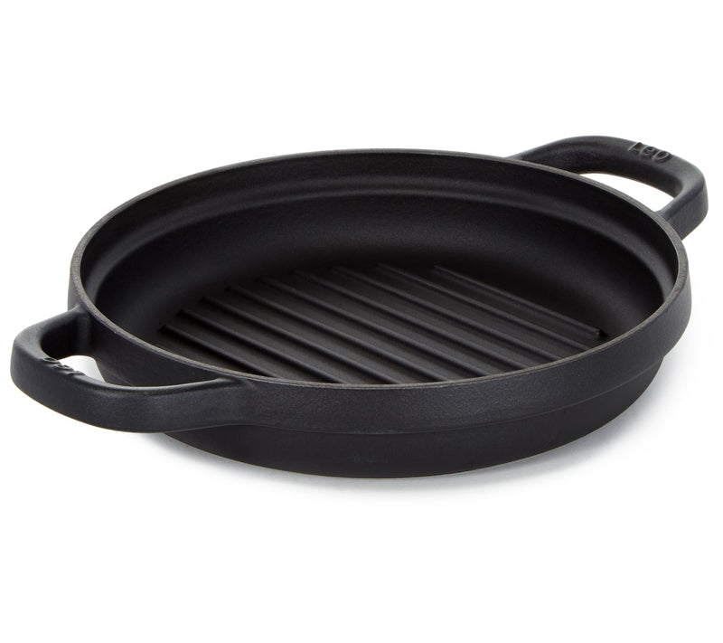BergHOFF 10.25" Graphite Enamel Cast Iron RoundGrill Pan — View 10
