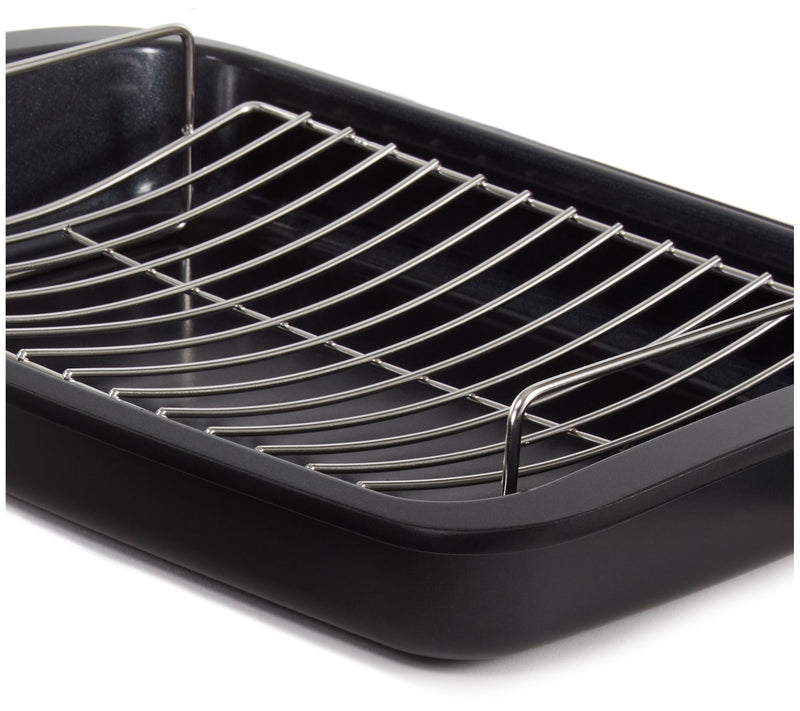 BergHOFF 16.5" Graphite Cast Aluminum Roaster with Rack — View 4