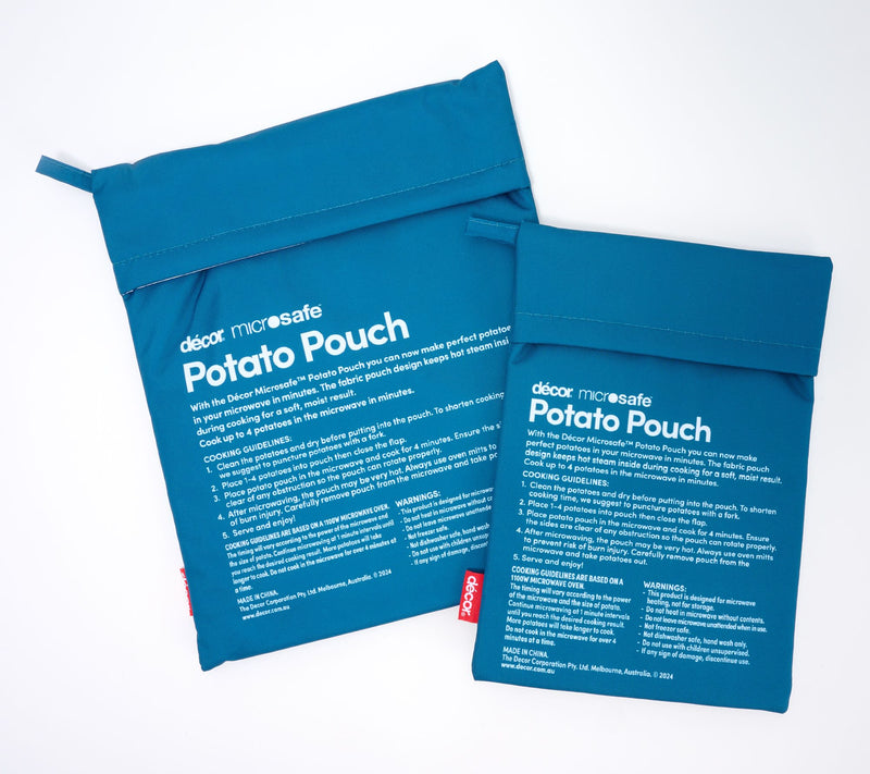Decor Set of 2 Microwavable Fabric Potato Cookers — View 3