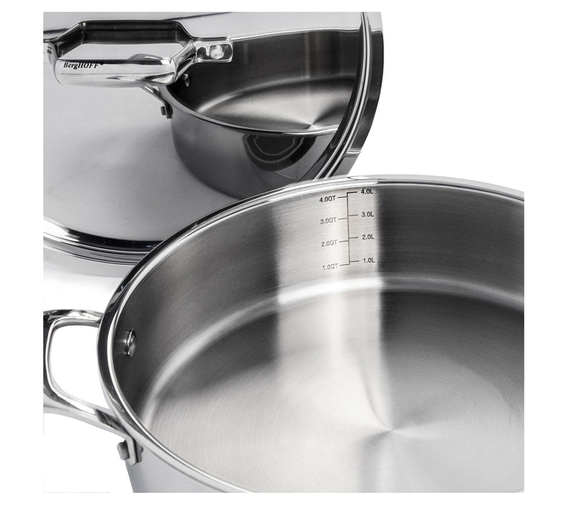 BergHOFF Professional Tri-Ply 18/10 SS 11" Saute Pan, 4.6qt. — View 5