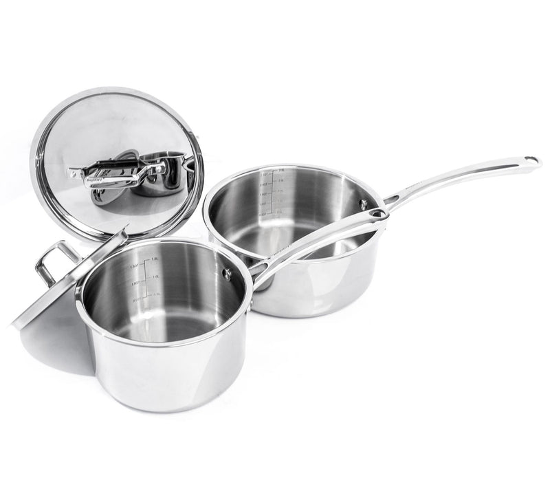 BergHOFF Professional Tri-Ply 18/10 SS 8" Saucepan, 3.3qt. — View 2