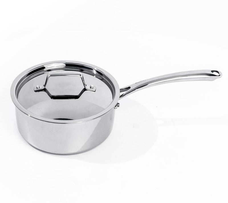 BergHOFF Professional Tri-Ply 18/10 SS 8" Saucepan, 3.3qt. — Main view