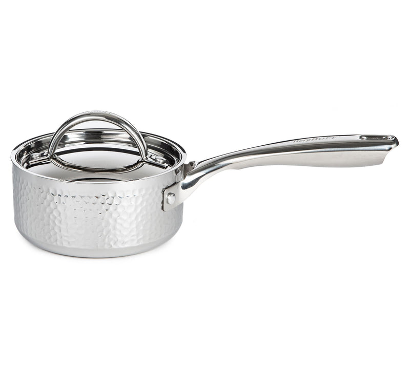 BergHOFF Vintage Tri-Ply 18/10 SS 5.5" Saucepan1qt., Hammered — View 8