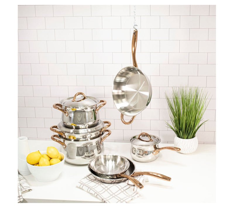 BergHOFF Ouro Gold 2Pc 18/10 Stainless Steel Fry Pan Set — View 5