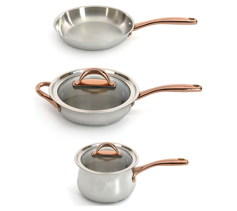 BergHOFF Ouro Gold 5Pc 18/10 SS Starter Set, Rose Gold Handle — View 10