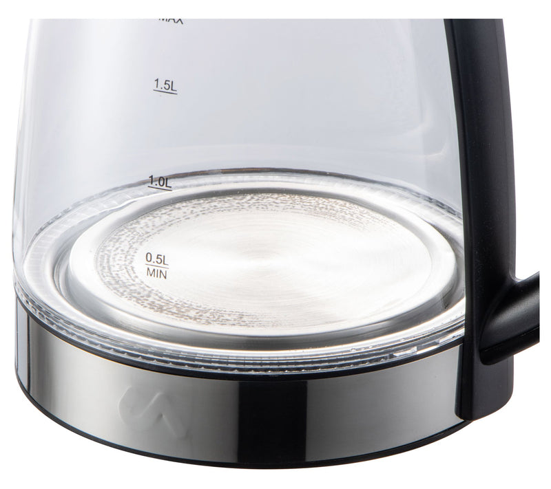 Uber Appliances 1.8L Electric Tea Kettle- Glass& Stainless — View 5