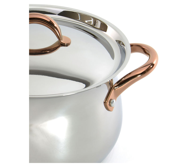 BergHOFF Ouro G old 17Pc 18/10 SS Cookware Set , SS Lids — View 6