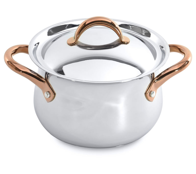 BergHOFF Ouro G old 17Pc 18/10 SS Cookware Set , SS Lids — View 8