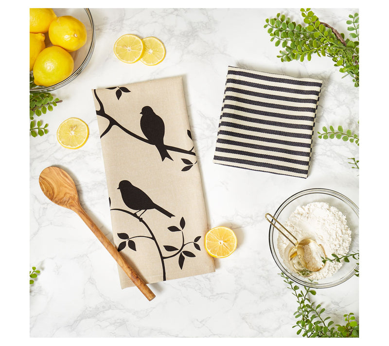 Design Imports Set/2 Bushel & Peck Birds Kitchen Towels — View 6
