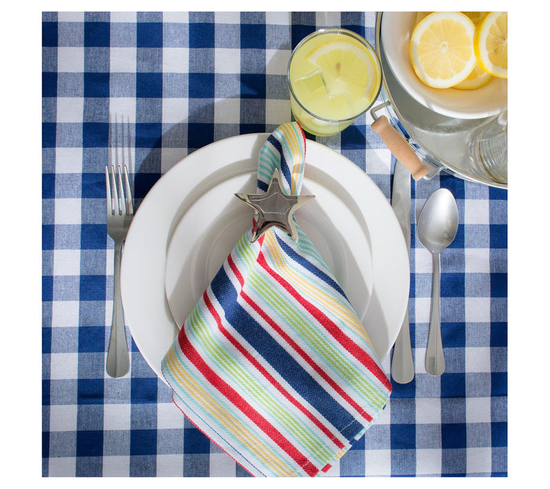 Design Imports Set/6 Primary Saturated Stripe Napkins — View 3