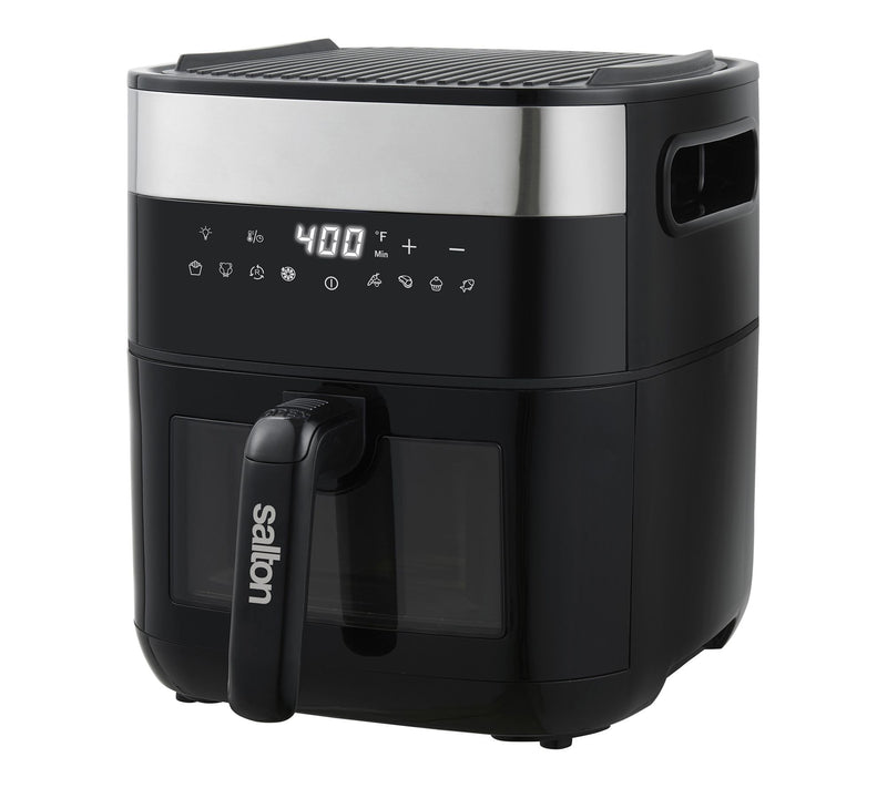 Salton 5.8 Quart Flip & Cook Air Fryer,Grill & Dehydrator — View 3